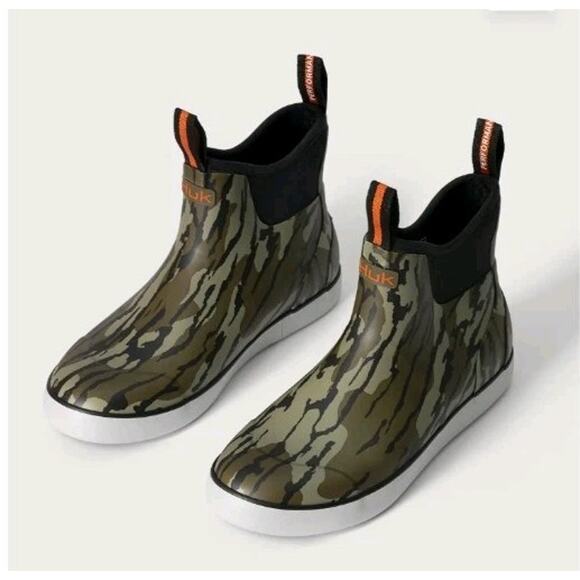 HUK Fishing Boot Rogue Wave Camo H8021032-922 Mossy Oak Bottomland Size 10 - Picture 1 of 7